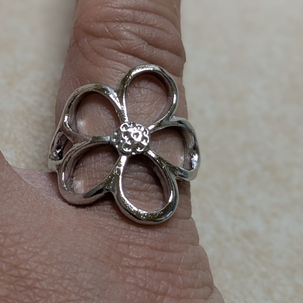 Rings For Women Couple Minimalist Handmade Simple Big Flower Ring Party Jewelry